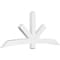 Ekena Millwork Alberta Architectural Grade PVC Gable Bracket, 96"W x 40"H x 4"D x 6"F, 10/12 Pitch GBP096X40X0406ALB00 - alternate 1